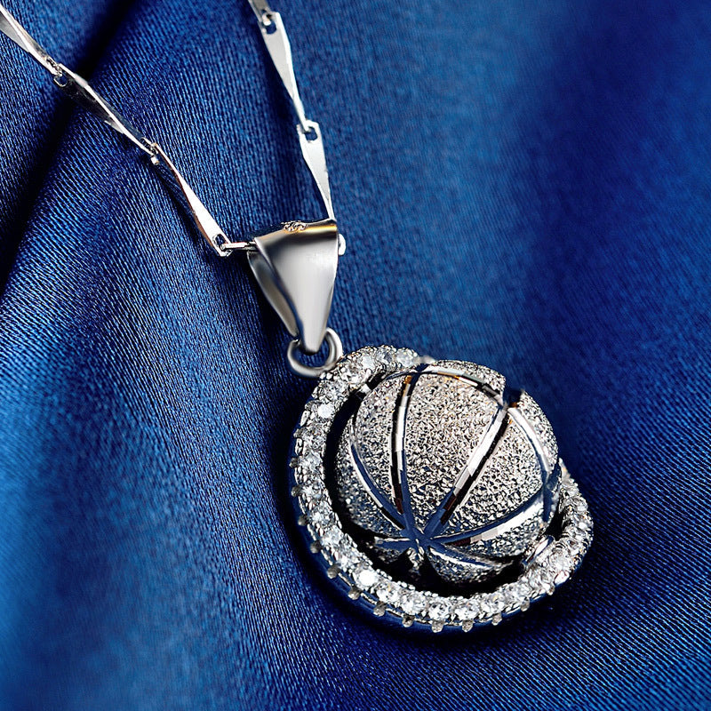 Brilliant Basketball Necklace