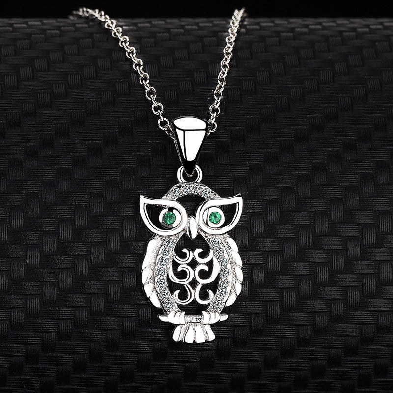 Shimmering Owl Necklace