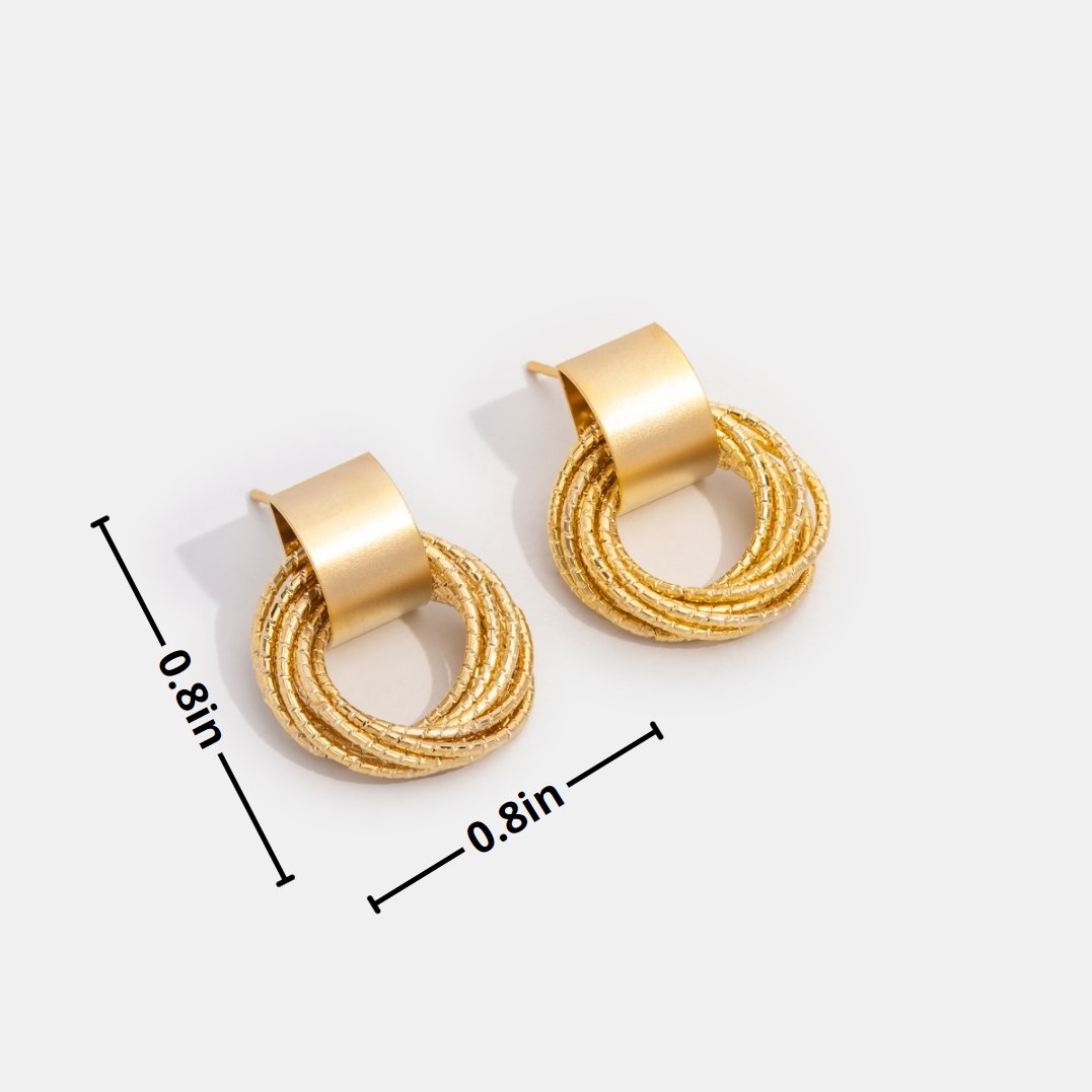 Jania Luxury Gold Hoop Earrings