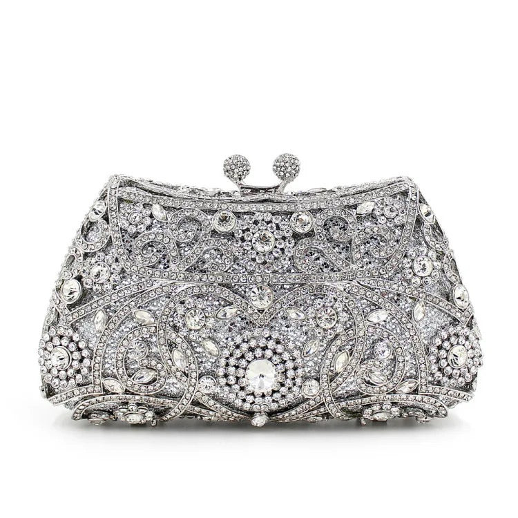 Ayanne Crystal Covered Clutch Bag