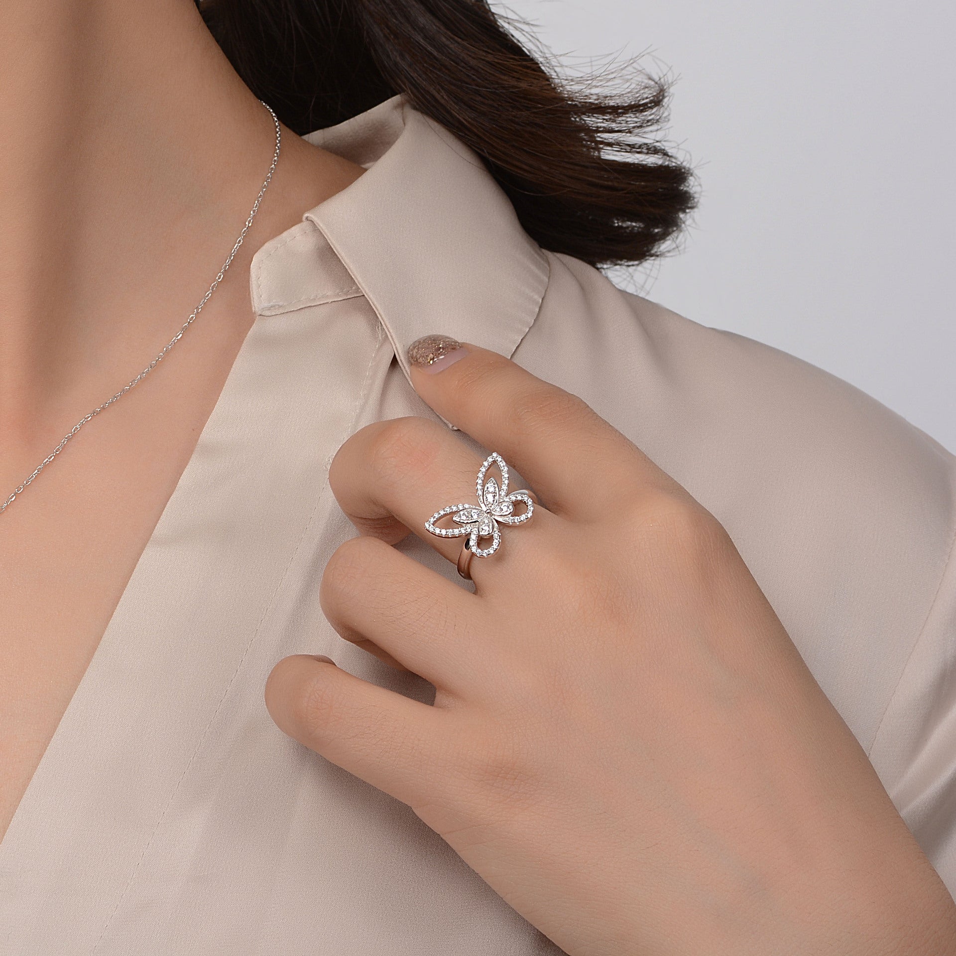 Dainty Butterfly Ring