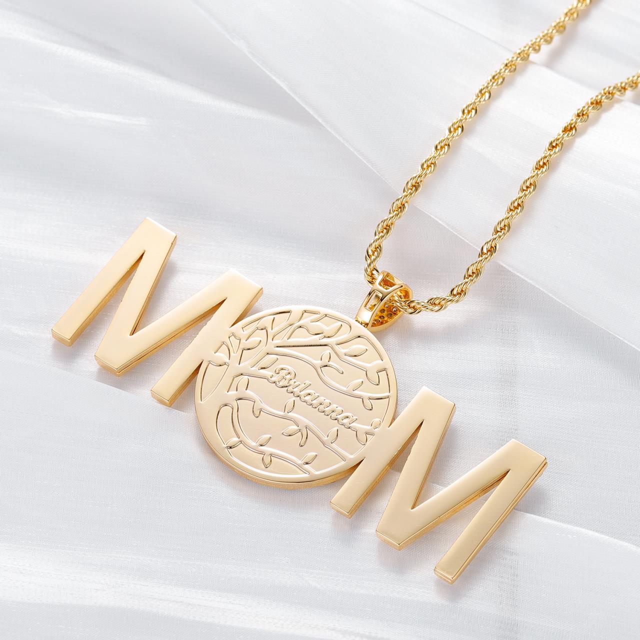 Sparkling Mom Photo Necklace