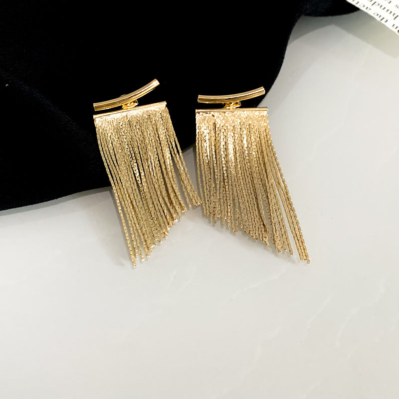 Timeless Metal Tassel Earrings