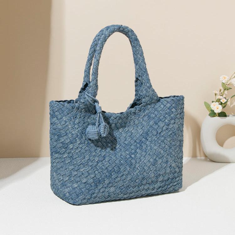 Denim Medium Tote Bag