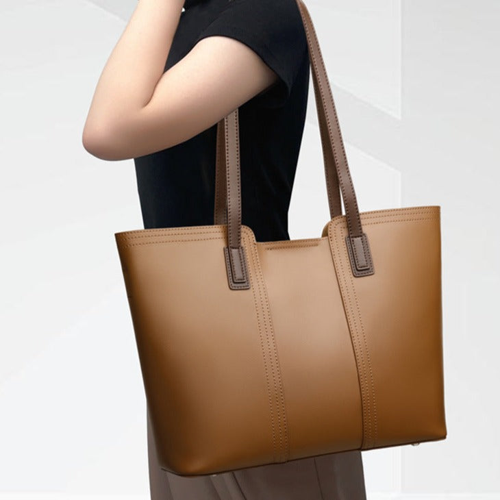 Christina Genuine Leather Tote Bag