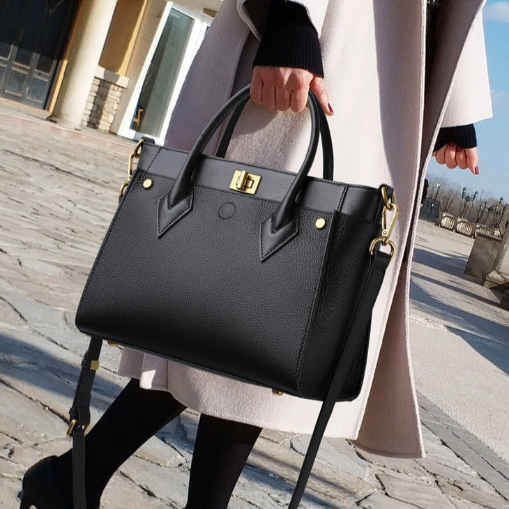 Carolyn Genuine Leather Tote Bag