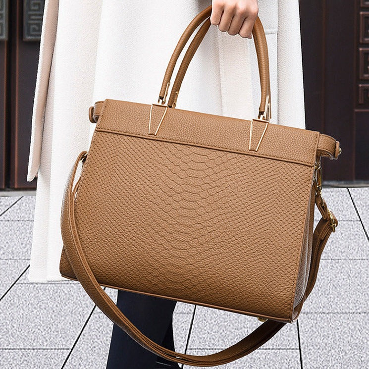 Stacy Snake Pattern Tote Bag