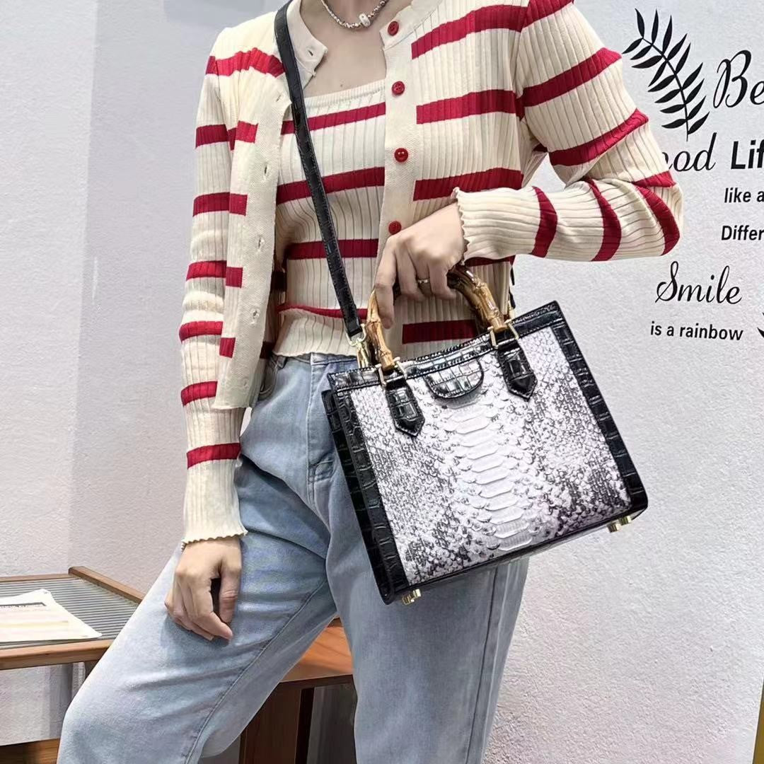 April Snake Pattern Crossbody Bag