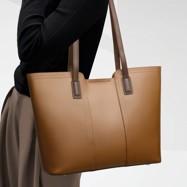 Christina Genuine Leather Tote Bag