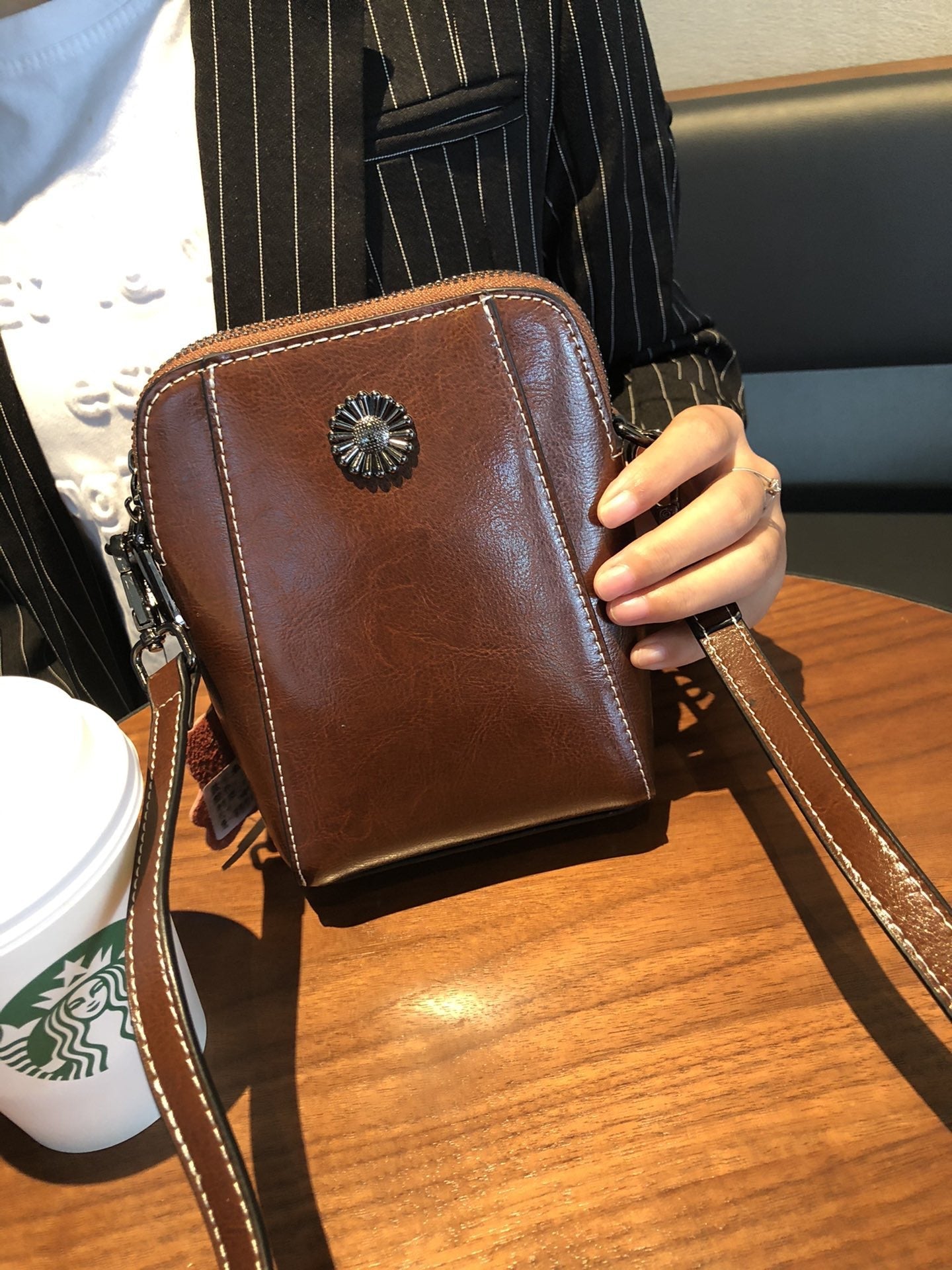 Irene Genuine Leather Crossbody Bag