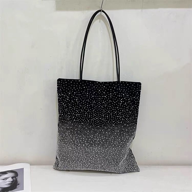 Karen Gradient Rhinestones Tote Bag