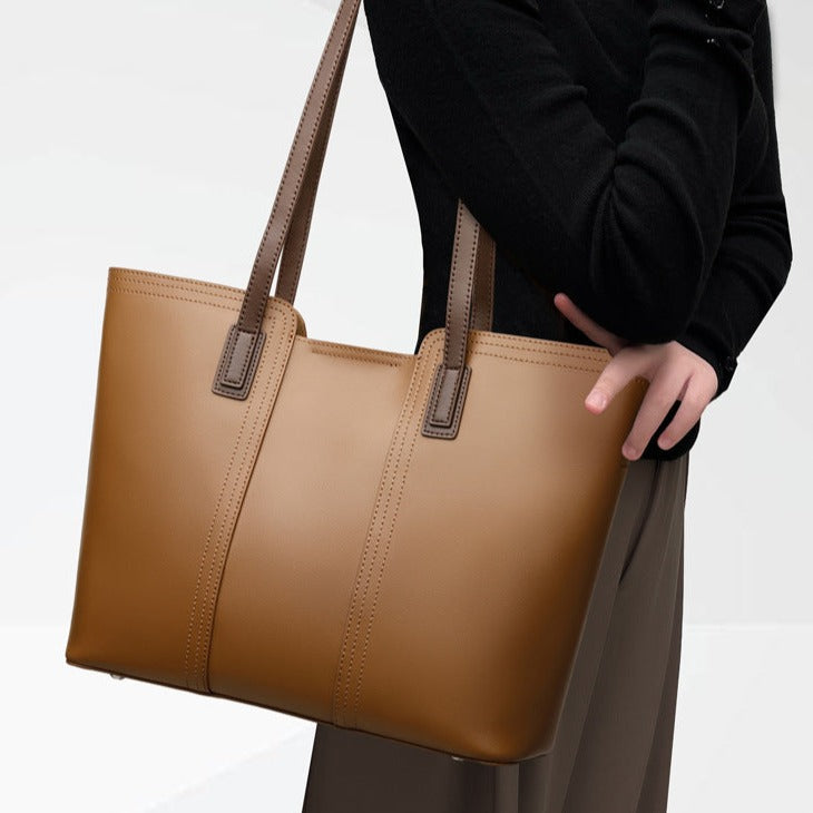 Christina Genuine Leather Tote Bag