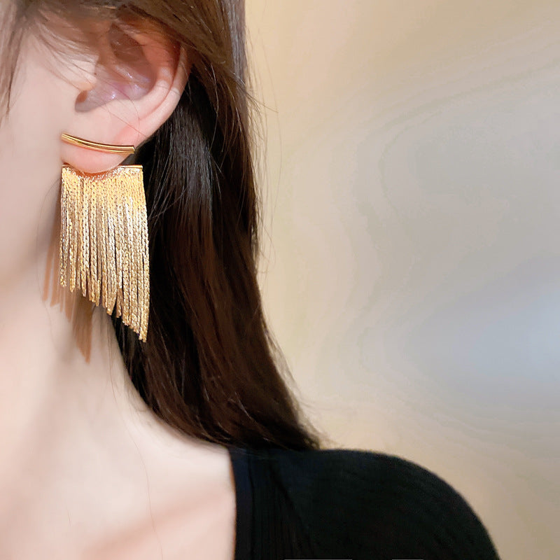 Timeless Metal Tassel Earrings