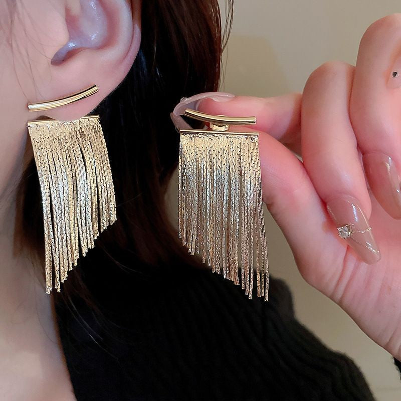 Timeless Metal Tassel Earrings