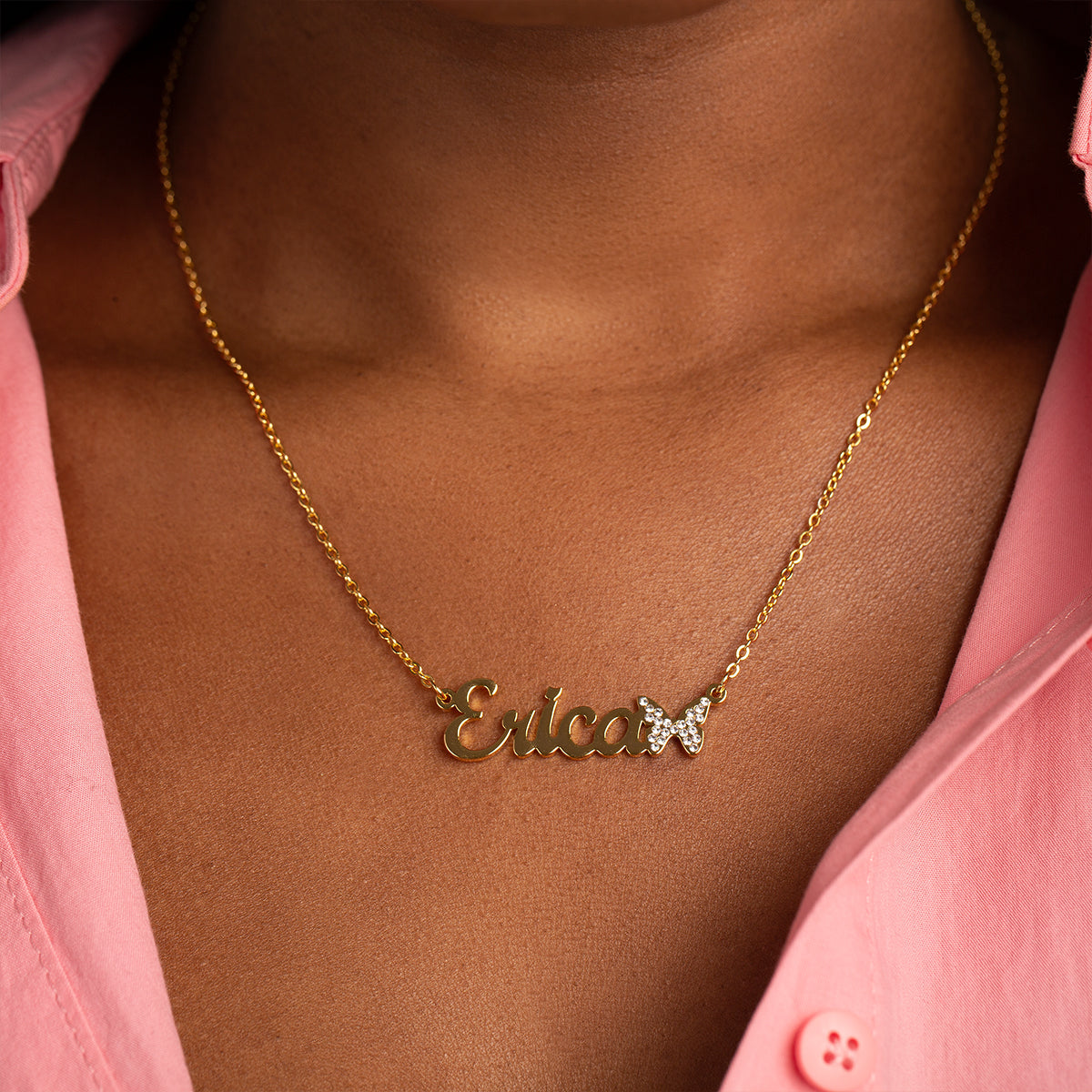 Butterfly Name Necklace