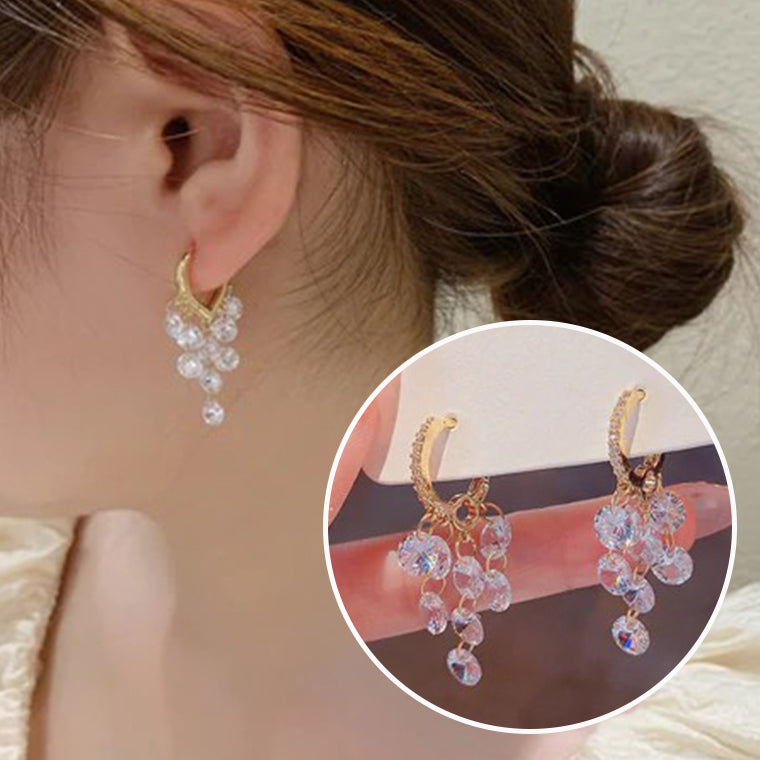 Brilliant Crystal Tassel Earrings