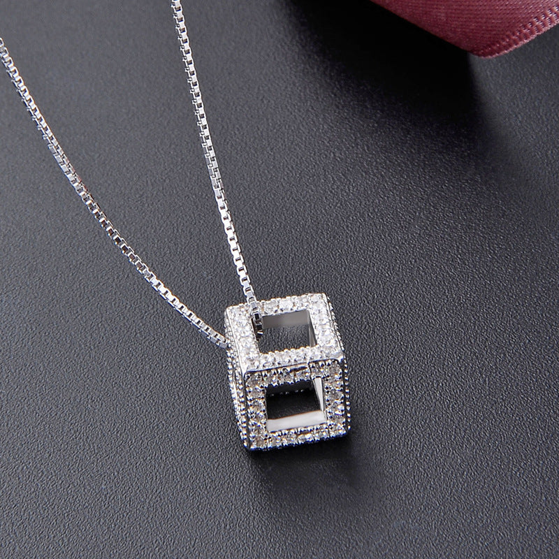 Hollow Cube Necklace