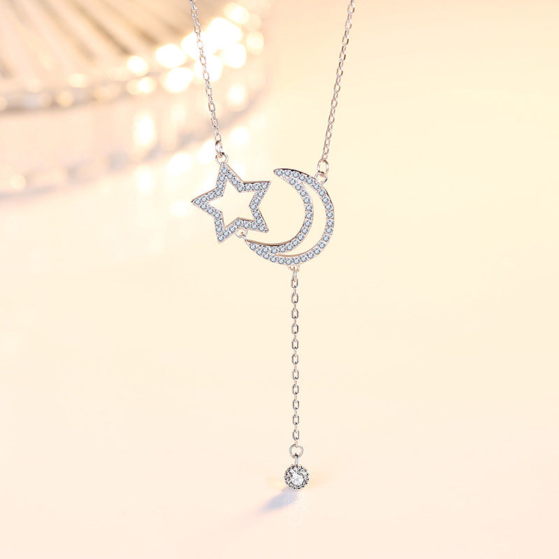 Majestic Moon And Star Necklace