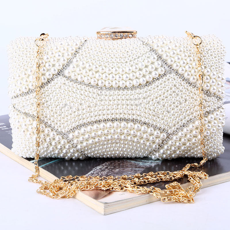 Violeta Luxury Pearl Clutch Bag