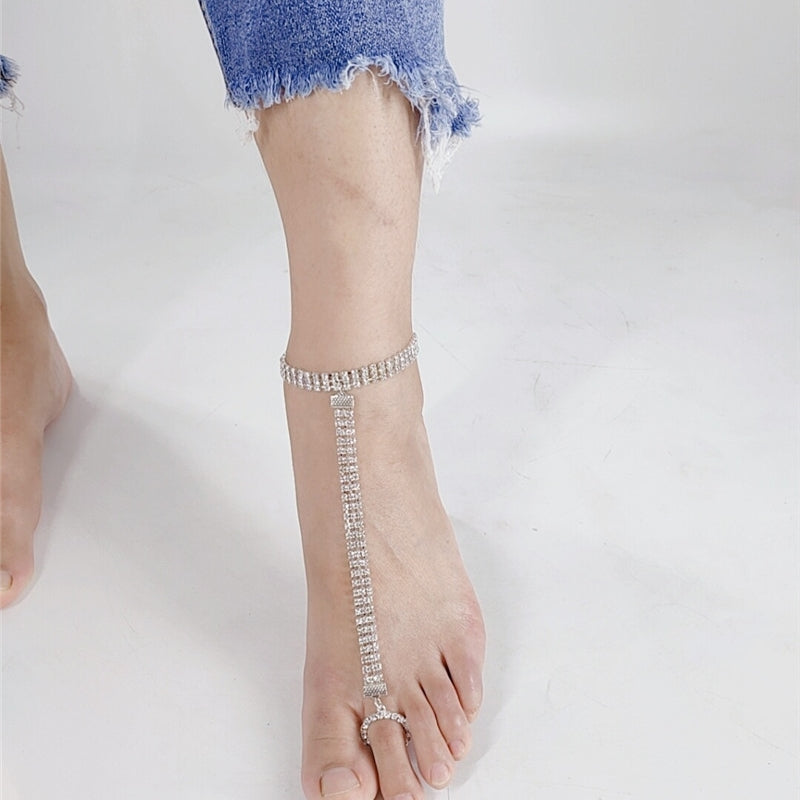 Elegant Rhinestone Flash Anklet