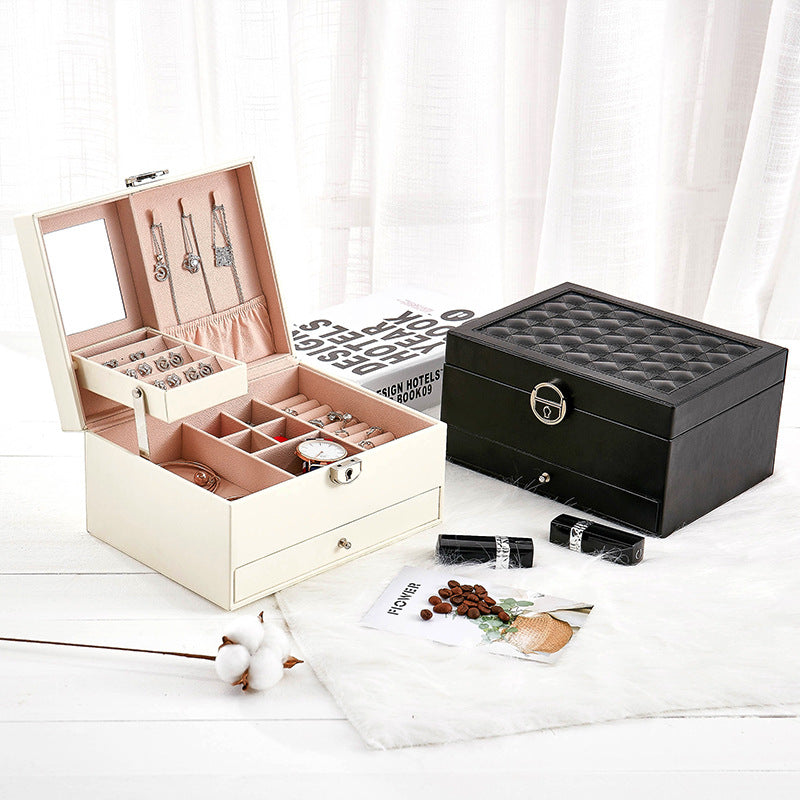 Premium Double Layer Jewelry Box