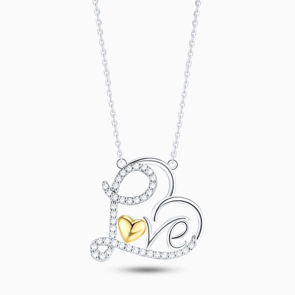 Elegant Love In Heart Necklace