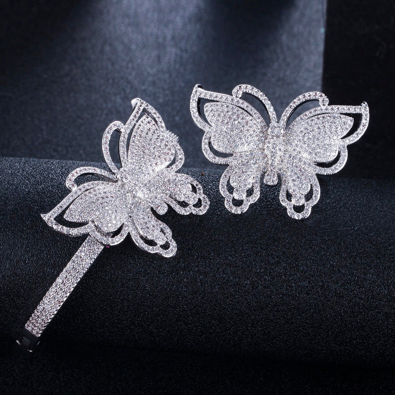 Glistening Butterfly Jewelry Set