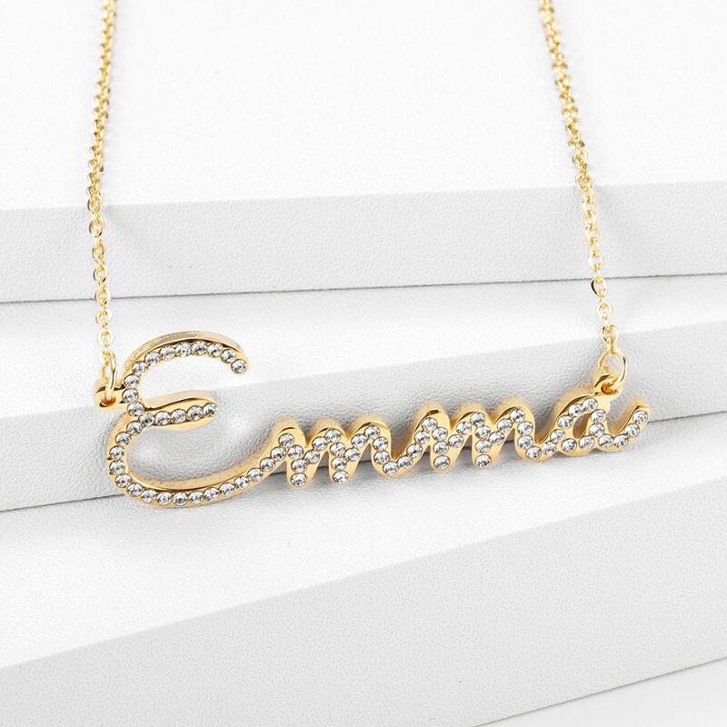 Sparkling Classic Name Necklace