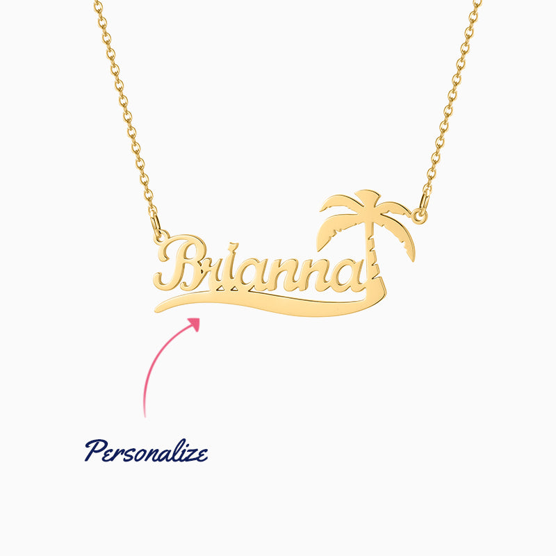 Tropical Name Necklace
