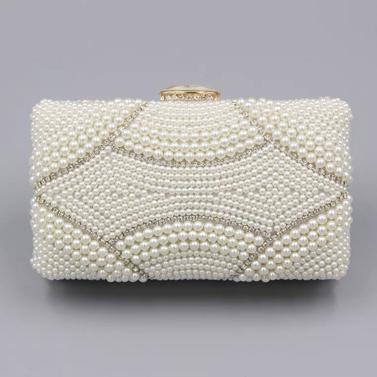 Violeta Luxury Pearl Clutch Bag