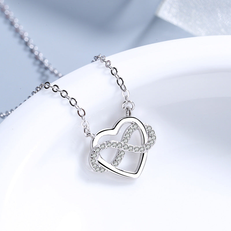 Symbolic Infinity Heart Necklace