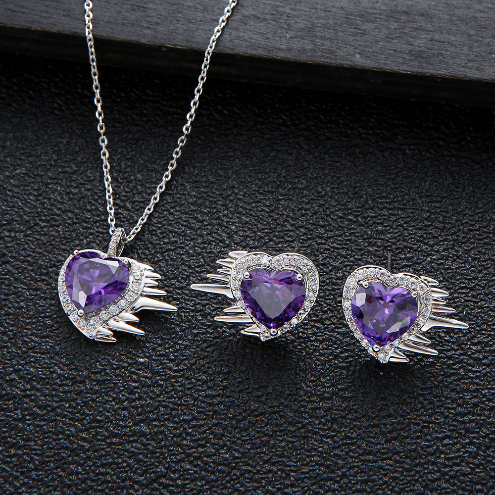 Icy Heart Jewelry Set