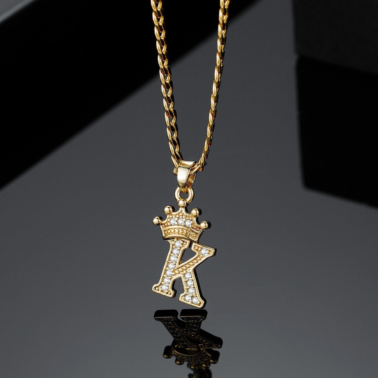 Royal Charm Initial Pendant Necklace