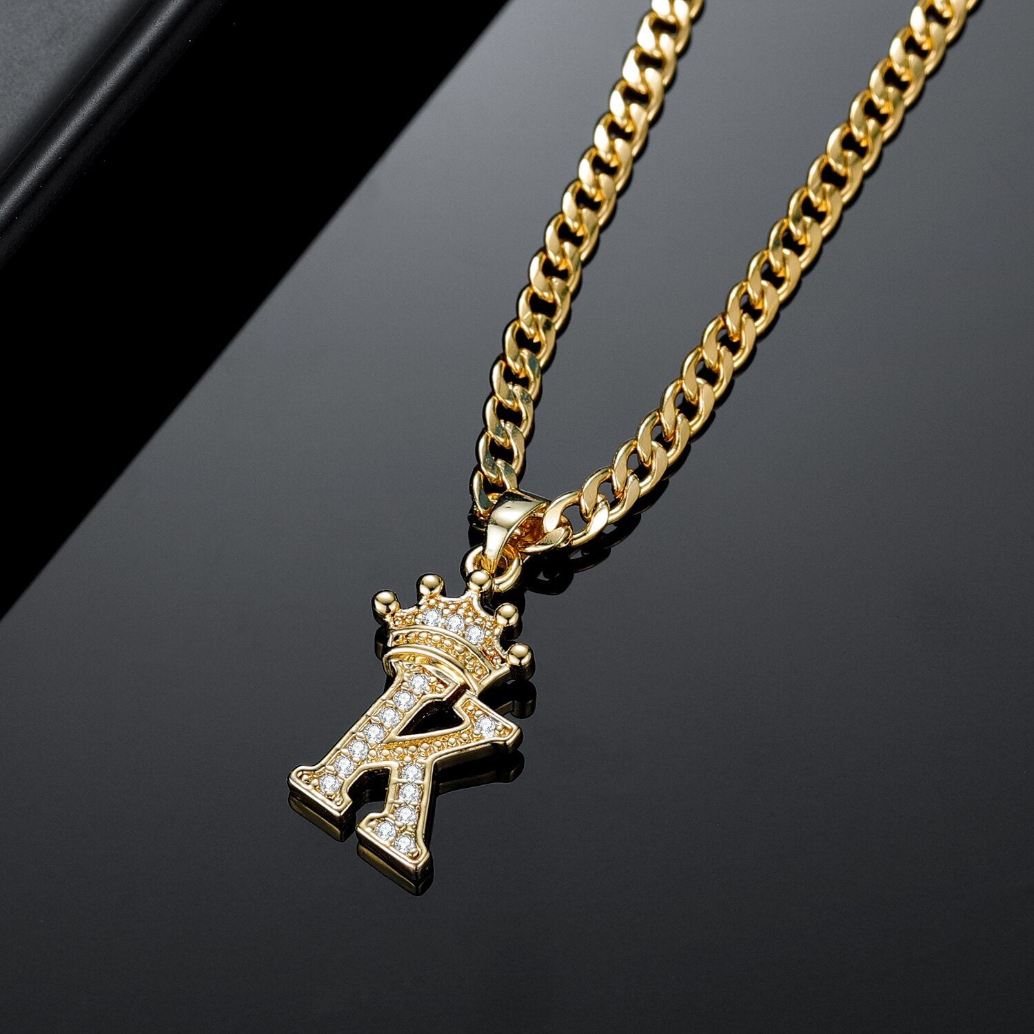 Royal Charm Initial Pendant Necklace