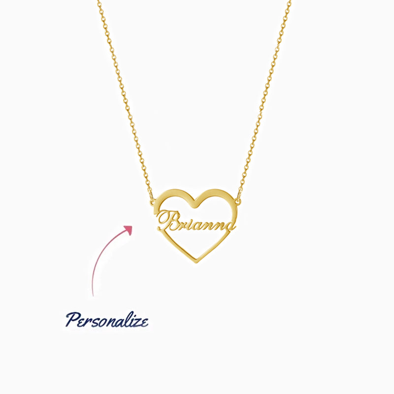 Name In Heart Necklace