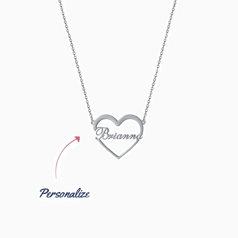 Name In Heart Necklace