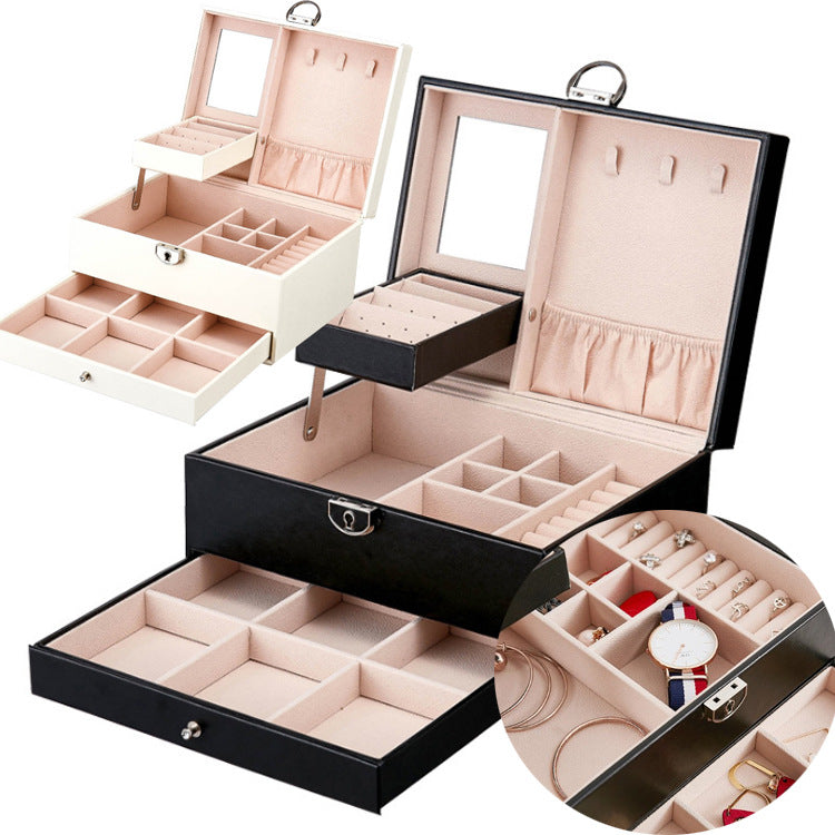 Premium Double Layer Jewelry Box