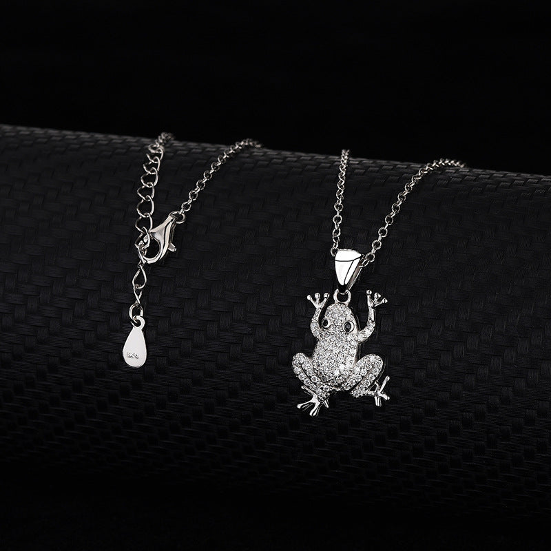 Sparkling Frog Necklace