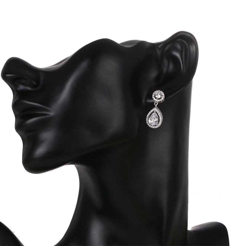 Crystal Water Drop Earrings