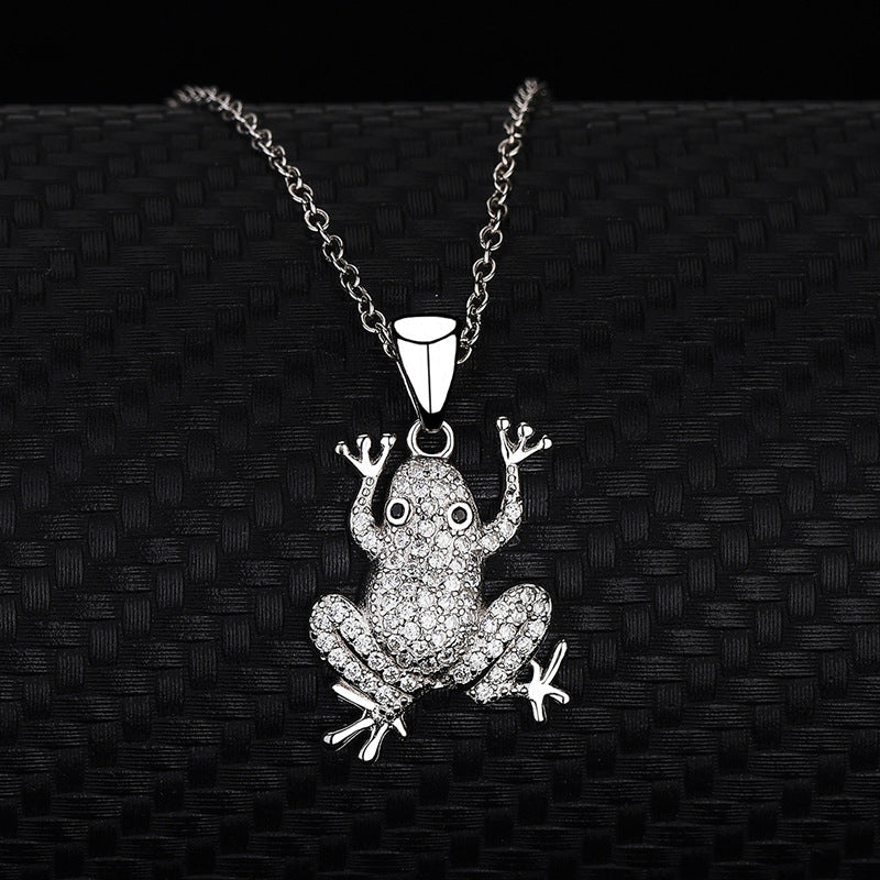 Sparkling Frog Necklace