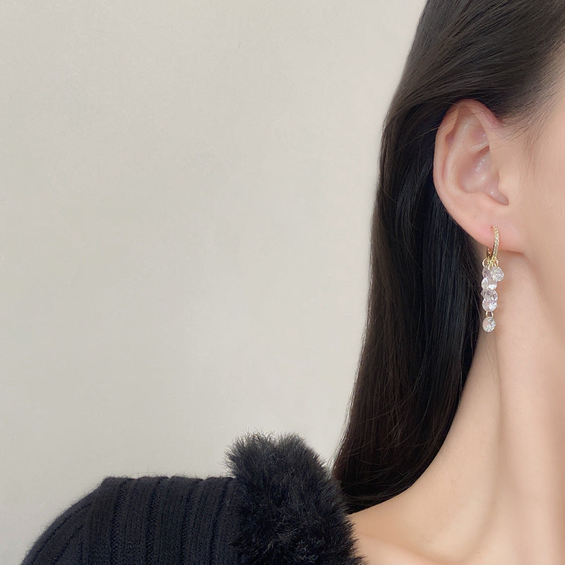 Brilliant Crystal Tassel Earrings