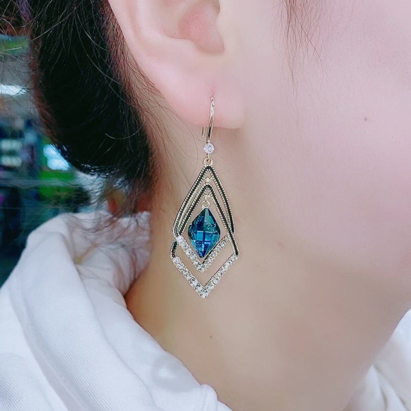 Sapphire Crux Earrings
