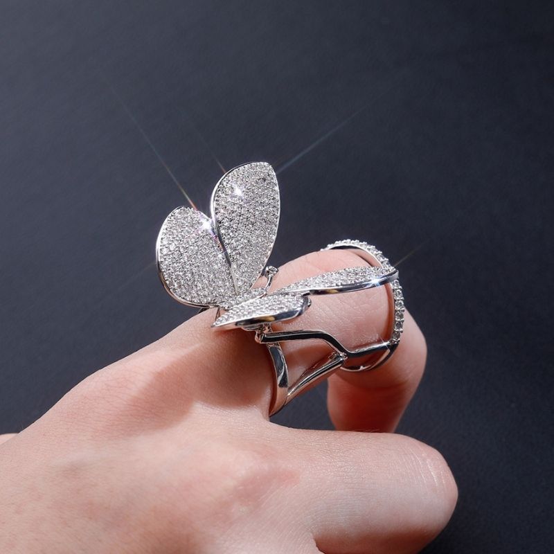 Zircon Butterfly Ring