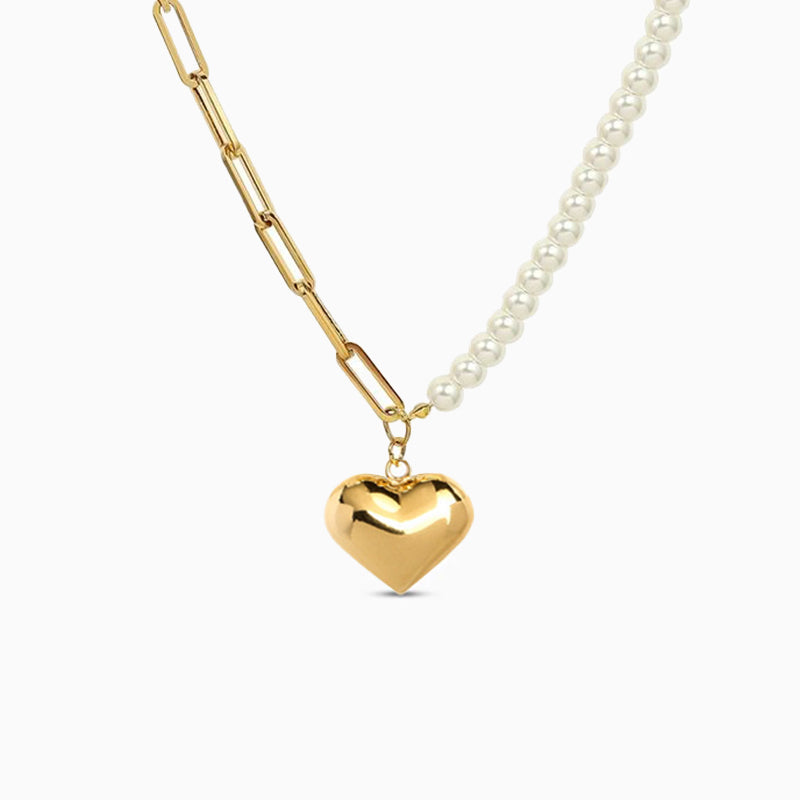 Lustrous Amira Heart Necklace