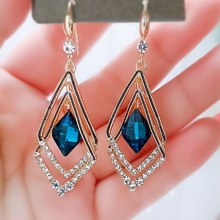 Sapphire Crux Earrings