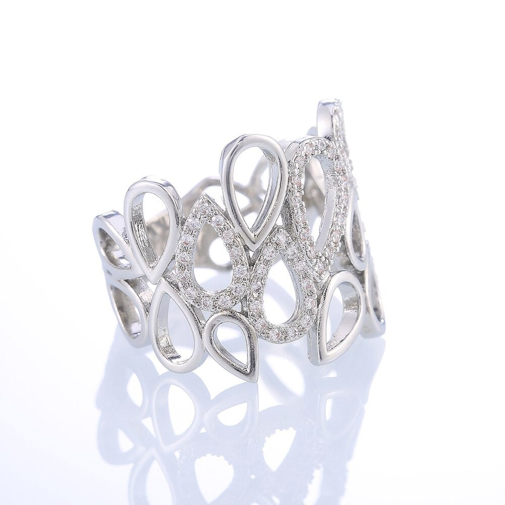 Teardrop Diamond Ring