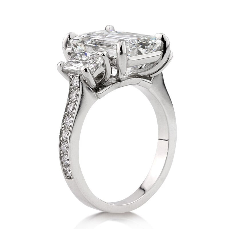 Radiant Crystal Ice Engagement Ring