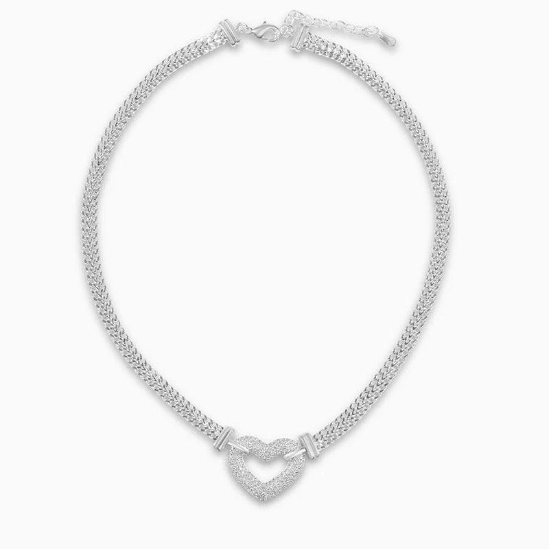 Paris Heart Pendant Necklace