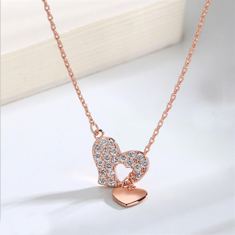 Linda Double Heart Necklace